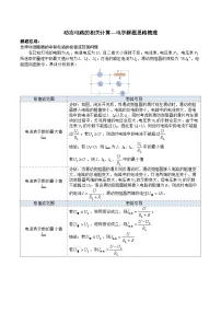 2026学年（动态电路相关计算—电学解题方法梳理）人教版九年级物理中考专题练习+含答案