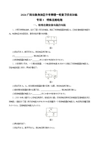2026广西壮族自治区中考物理一轮复习优化训练-特殊法测电阻（含答案）