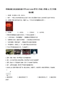河南省新安县实验初级中学2025-2026学年八年级上学期12月月考物理试题-自定义类型