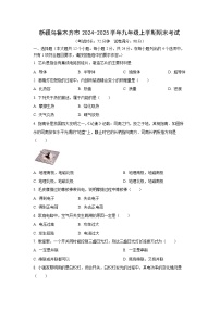 新疆乌鲁木齐市2024-2025学年九年级上学期期末考试物理试卷（学生版）