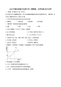 2025年湖北省部分名校中考一模物理、化学试卷-初中化学-自定义类型