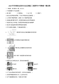 2025年甘肃省定西市安定区城区三校联考中考一模物理试题 -A4