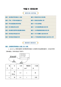 专题05 欧姆定律-2026年九年级物理（人教版）上学期（期末复习专项练习）