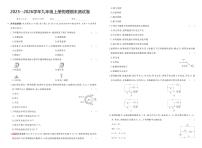 河南省驻马店市汝南县双语学校、清华园学校2025-2026学年九年级上学期1月期末物理试题