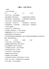 2025年江苏省中考物理第一轮复习专题10：从粒子到宇宙练习（含答案+解析）