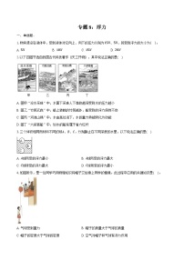 2025年山东中考物理第一轮复习专题8：浮力练习  （含答案+解析）