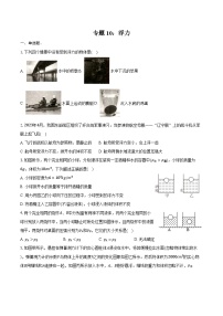 2025年中考物理一轮复习专题10： 浮力   练习  （含答案+解析）