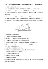 甘肃省武威十七中联片2024-2025学年八年级上学期期末物理试卷-A4