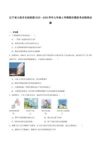2025-2026学年辽宁省大连市名校联盟九年级上学期期末模拟考试物理试卷(有答案)