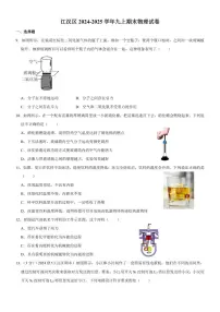 2024-2025学年湖北省武汉市江汉区九年级上学期期末物理试卷（有答案）