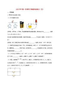 上海市杨浦区复旦大学第二附属中学2025—2026学年九年级上册 12月月考物理试题【附解析】