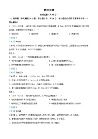 2025年江苏省连云港市中考物理真题试卷（Word版附解析）