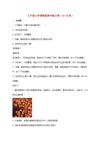 福建省莆田华侨中学2025-2026学年九年级上学期物理（12月）月考练习题（附答案）