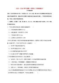 广东省汕头市潮阳区2025-2026学年八年级上学期（12月）月考物理试题（附答案）