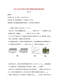河南省信阳市淮滨县2025-2026学年八年级上学期期中考试物理试题（附答案）