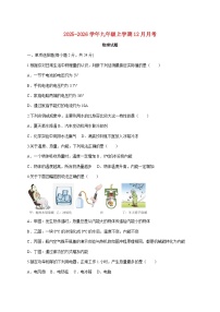 黑龙江省七台河市勃利县部分学校联考2025-2026学年九年级上学期（12月）月考物理试题（附答案）