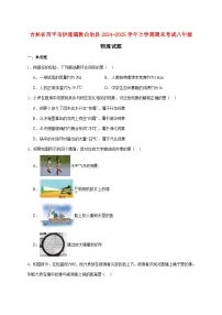 吉林省四平市伊通满族自治县2024-2025学年八年级上学期期末考试物理试题（附答案）