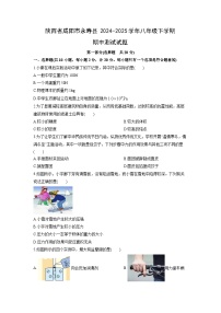2024-2025学年陕西省咸阳市永寿县八年级下学期期中测试物理试卷（学生版）