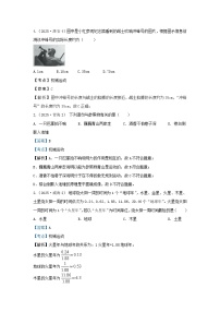 2025年各省市中考物理试卷分类汇编考点5机械运动（Word版附解析）