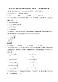 2024-2025学年河北省邢台市任泽区九年级（上）期末物理试卷(含详细答案解析)