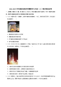 2024-2025学年湖南省株洲市醴陵市九年级（上）期末物理试卷(含详细答案解析)