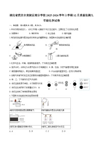 湖北省武汉市黄陂区部分学校2025-2026学年上学期12月质量监测九年级物理化学试卷（含答案）