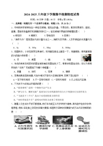 2024-2025八年级下学期期中检测物理试卷
