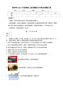 深圳坪山区八年级物理上册真题综合训练易错题汇编及答案解析