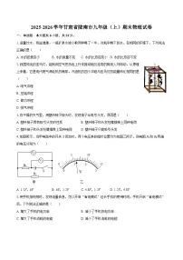 2025-2026学年甘肃省陇南市九年级（上）期末物理试卷-自定义类型