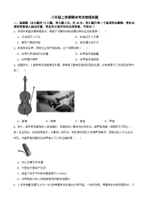 湖南省常德市2025年八年级上学期期末考试物理试题附答案