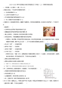 安徽省高新区2024-2025八年级上学期物理期中考试试卷
