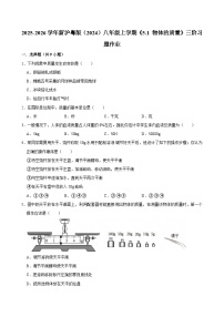 初中物理物体的质量习题