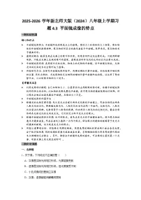 初中物理平面镜成像的特点精练