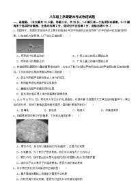 吉林省长春市经开区2025年八年级上学期期末考试物理试题附答案
