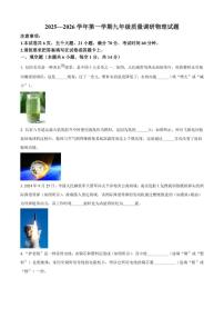 2025-2026学年云南省保山市部分学校九年级上学期12月月考物理试题（有答案）