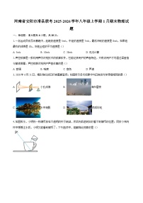 河南省安阳市滑县联考2025-2026学年八年级上学期1月期末物理试题-自定义类型