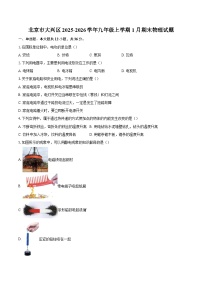 北京市大兴区2025-2026学年九年级上学期1月期末物理试题-自定义类型