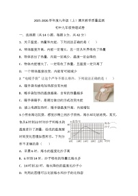 （物理）2025年秋绵阳市盐亭县九年级（上）期末教学质量监测试卷