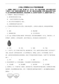 贵州省黔东南州2026年八年级上学期期末文化水平测试物理试题四套及答案