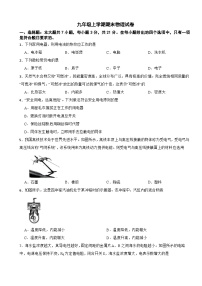广东省开平市2026年九年级上学期期末物理试卷附答案