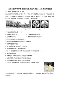 2025-2026学年广东省深圳市盐田区八年级（上）期末物理试卷-自定义类型