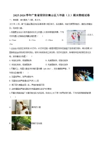 2025-2026学年广东省深圳市南山区八年级（上）期末物理试卷-自定义类型