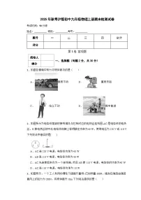 2025年秋粤沪版初中九年级物理上册期末检测试卷