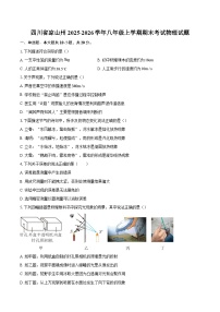 四川省凉山州2025-2026学年八年级上学期期末考试物理试题-自定义类型
