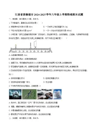 江西省景德镇市2024-2025学年八年级上学期物理期末试题-自定义类型