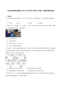 2026届河北省承德市承德县九年级上学期1月期末考试物理试卷（含答案）