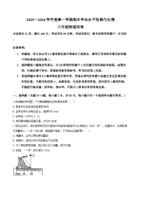 山东省聊城阳谷2025-2026学年上学期期末八年级物理试卷（含答案）