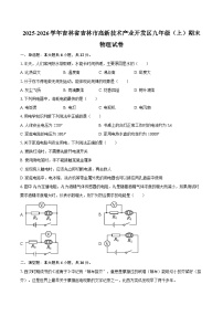 2025-2026学年吉林省吉林市高新技术产业开发区九年级（上）期末物理试卷-自定义类型
