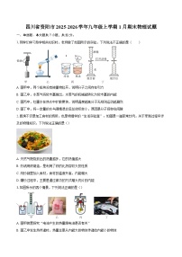四川省资阳市2025-2026学年九年级上学期1月期末物理试题-自定义类型