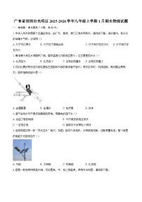 广东省深圳市光明区2025-2026学年九年级上学期1月期末物理试题-自定义类型